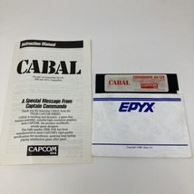 CABAL - Commodore 64/128 Computer Capcom Software Video Game 5.25" Floppy Disk - £47.60 GBP