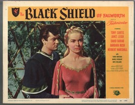 Black Shield of Falworth Lobby Card 1954-Tony Curtis-Janet Leigh-VG - £25.18 GBP