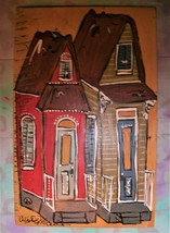 Celeste B. McCann original art painting on wood 11 1/2&quot; X 18&quot; - $33.55
