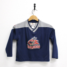 Vintage Kids Blue Jackets Hockey Columbus Ohio NHL Jersey Small - $31.93