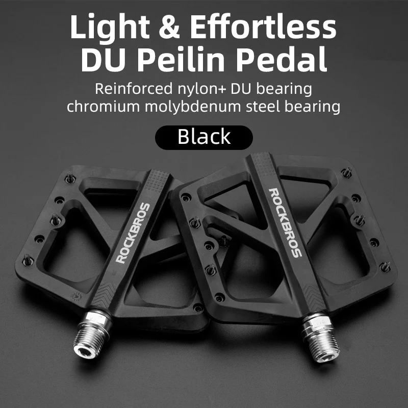 BROS Mountain Bike DU ing Lock Pedal Nylon Bicycle Pedals Aluminum Alloy Widen A - $135.11