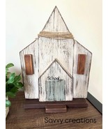 Rustic Wooden Schoolhouse Decorative Accent - $582.04 MXN