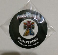 Loot Crate Power Rangers Pin February 2017 Build New in Bag - £7.81 GBP