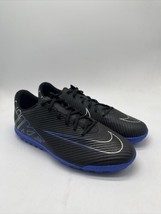 Nike Mercurial Vapor 15 Club TF Black/Blue Indoor DJ5968-040 Men&#39;s Size 9.5 - £47.33 GBP