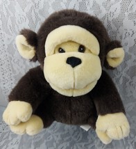 Toys R Us Animal Alley Monkey Puppet Brown 10&quot; Plush Stuffed Plushie Not Working - £13.14 GBP