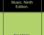 The Oxford Companion To Music. Ninth Edition. [Hardcover] Percy A. Scholes - $38.31