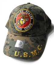 Usmc Us Marines Marine Corps Emblem Logo Embroidered Baseball Cap Hat - £10.35 GBP