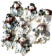 Snowkins Snowman 7 In Windchime Ornament Bundle Of 8 Individually Bagged - £27.97 GBP