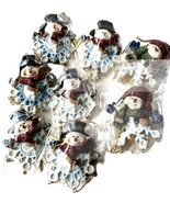 Snowkins Snowman 7 In Windchime Ornament Bundle Of 8 Individually Bagged - £28.04 GBP