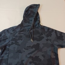 ALL IN MOTION Men's Cotton Blend Blue Camoflauge Hooded Pullover Sweatshirt Sz S image 4