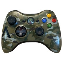 Genuine XBOX 360 X360 Wireless Controller Camouflage Camo Green 03880053474345 - £22.97 GBP