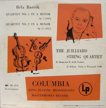 Béla Bartók, Juilliard String Quartet - Quartet No. 1 In A Minor / Quartet No. - £3.23 GBP