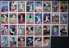 1991 Topps Boston Red Sox Team Set of 30 Baseball Cards - $8.00