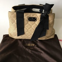 Kate Spade Bow Medium Seraphine Purse PXRU2323 Brown Black Hand Bag - $37.40