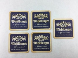 Lot of 5 Vintage Wiefelburger Beer Bar Coasters - £14.45 GBP