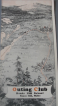 Outing Club Kents Hill School, Kents Hill, Maine., brochure with map. 19... - $6.84 CAD