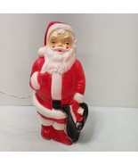 Vintage Empire Santa Claus Blow Mold 13&quot; Table Top 1968 Plastic Made in USA - $29.02