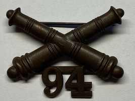 1902-1905, U.S ARMY ARTILLERY CORPS, BRONZE, 94th FIELD ARTILLERY, COLLA... - $34.65