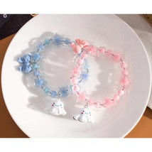 Handmade Cinnamoroll Beaded Bracelet, Sanrio Bell Bracelet, My Melody Ch... - $19.84
