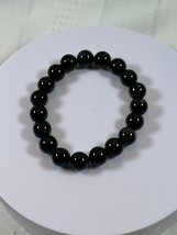 (#189) - MEDIUM OBSIDIAN CRYSTAL BRACELET - NEW - $465.98 MXN