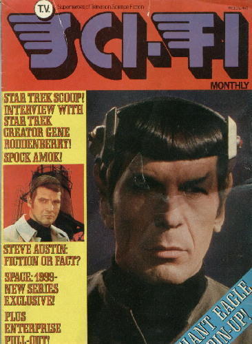 Sci-Fi Monthly British Poster Magazine #2 Space: 1999 Star Trek 1976 GOOD - $2.50