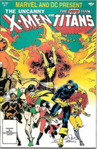 Marvel &amp; DC Present X-Men &amp; The New Teen Titans Comic Book #1 FINE 1983 UNREAD - £8.37 GBP