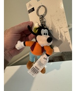 Disney Parks Goofy Plush Doll Keychain with Lobster Claw and Charm NEW - £23.52 GBP