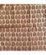 Fabric Vintage Gold Maroon Reversible Medium Weight Remnant Craft Supply... - $29.99