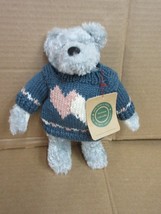 NOS Boyds Bears Floyd Jointed Plush Sweater Hearts Archive Collection  B62 I  - £28.76 GBP