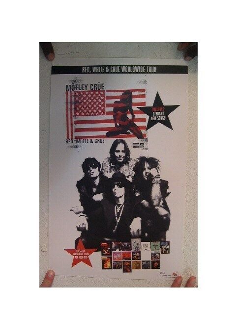 Motley Crue Poster  Red, White, And &amp; Crue - $17.99
