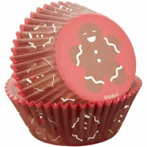 Gingerbread Boy 75 Ct Baking Cups Cupcake Liners Wilton - £3.01 GBP