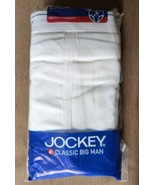 1 Package Of Classic Big Man Jockey White Briefs Size 68 Y Front Fly (2 Briefs) - £15.32 GBP