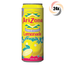 Full Case 24x Cans Arizona Lemonade Flavor Vitamin C Fortified Juice 23oz - £66.23 GBP