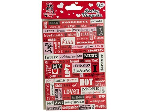 Valentine&#39;s Day Poetry Conversation Magnets - $6.38