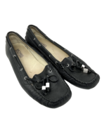 Michael Kors Black Leather Loafer Square Toe Size 7M - €16,36 EUR