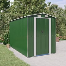  Garden Shed Green Galvanized Steel Large Sliding Components - $16,423.62 MXN