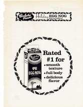 80&#39;s Berkley Farms Egg Nog Print Ad 8.5&quot; x 11&quot; - $19.31