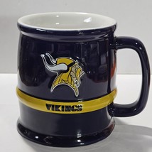 Minnesota Vikings NFL Football 3D Helmet Logo Large Coffee Mug 4 1/8&quot; Tall 15oz - £11.66 GBP
