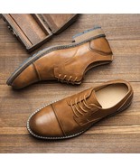 Zapatos Casuales Hombre Diseño Vestido Cuero Dividido Colores Mezclados ... - £65.12 GBP
