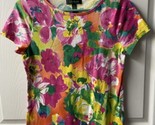 Lauren Ralph Lauren  Short Sleeve T shirt Womens Medium Pink Round  Neck... - $15.96