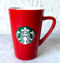 Starbucks Red Mug Classic Green Mermaid Logo-2020 Starbucks Coffee Cup 12 fl oz - £15.01 GBP