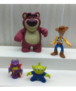 Fisher Price Imaginext Toy Story Woody Lotso Bear Alien Zurg figures lot 4 - $15.58