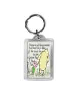 Winnie the Pooh Keyring Quote Promise Me pooh and piglet unique handmade... - $5.04