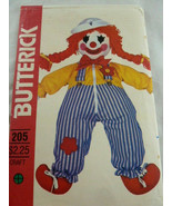 Vintage Butterick Pattern 205 Clown cloth rag Doll with Jumpsuit &amp; Sailo... - $12.08 CAD