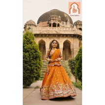 Mustard  Chaniya Choli with Sequence and Thread Work - $70.00