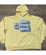 Vintage Style Walt Disney World Hoodie Size XL Yellow Sweatshirt Retro L... - $33.63 CAD