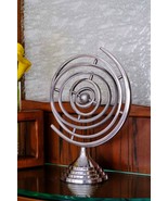 Metal Aluminium Silver Round Rings Saturn Solar Planets Table Home Decor... - £72.49 GBP