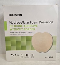 McKesson Silicone Foam Dressing 7x7&quot; Sacral Adhesive No Border Sterile 1... - £37.77 GBP
