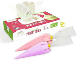 Icing Piping Bag 16&quot; Pastry Bags Disposable 120 large pipping bags + 2 Ties NEW - £21.65 GBP