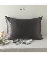 Wild Rice Luxury Pure Mulberry Silk Pillowcase | Queen | Drape Collection - $119.99+